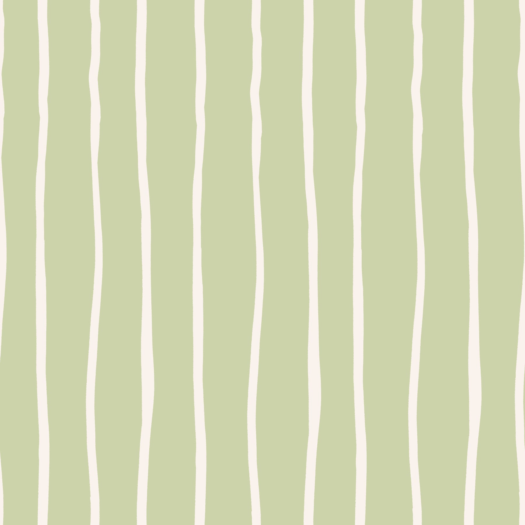Soft Sage Hand-Drawn Vertical Stripes Wallpaper⁠