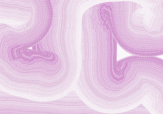Soft Lavender Fluid Marble Flow Wall Mural