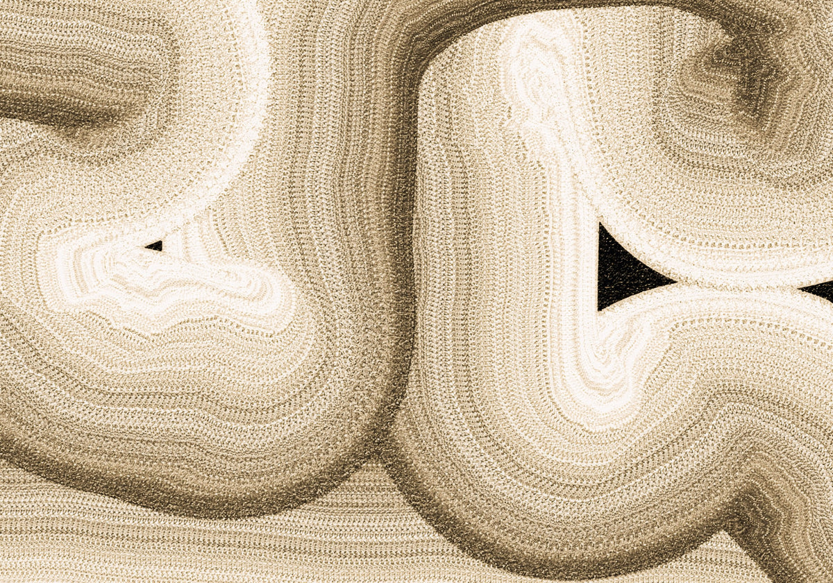 Rhythmic Sand Dune Abstract Art Wall Mural in your room