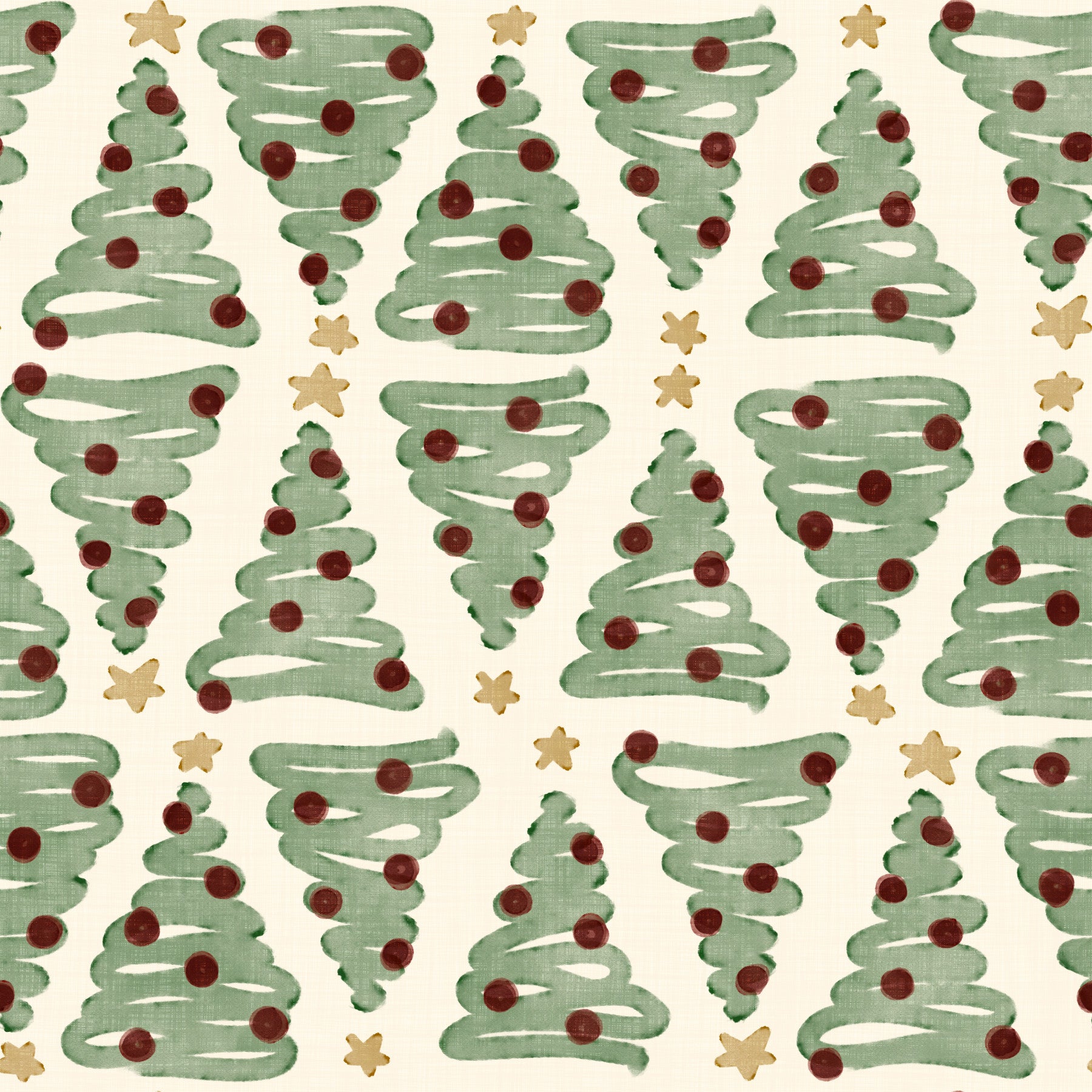 Alternating Holiday Xmas Staggered Christmas Trees Grid Wallpaper⁠