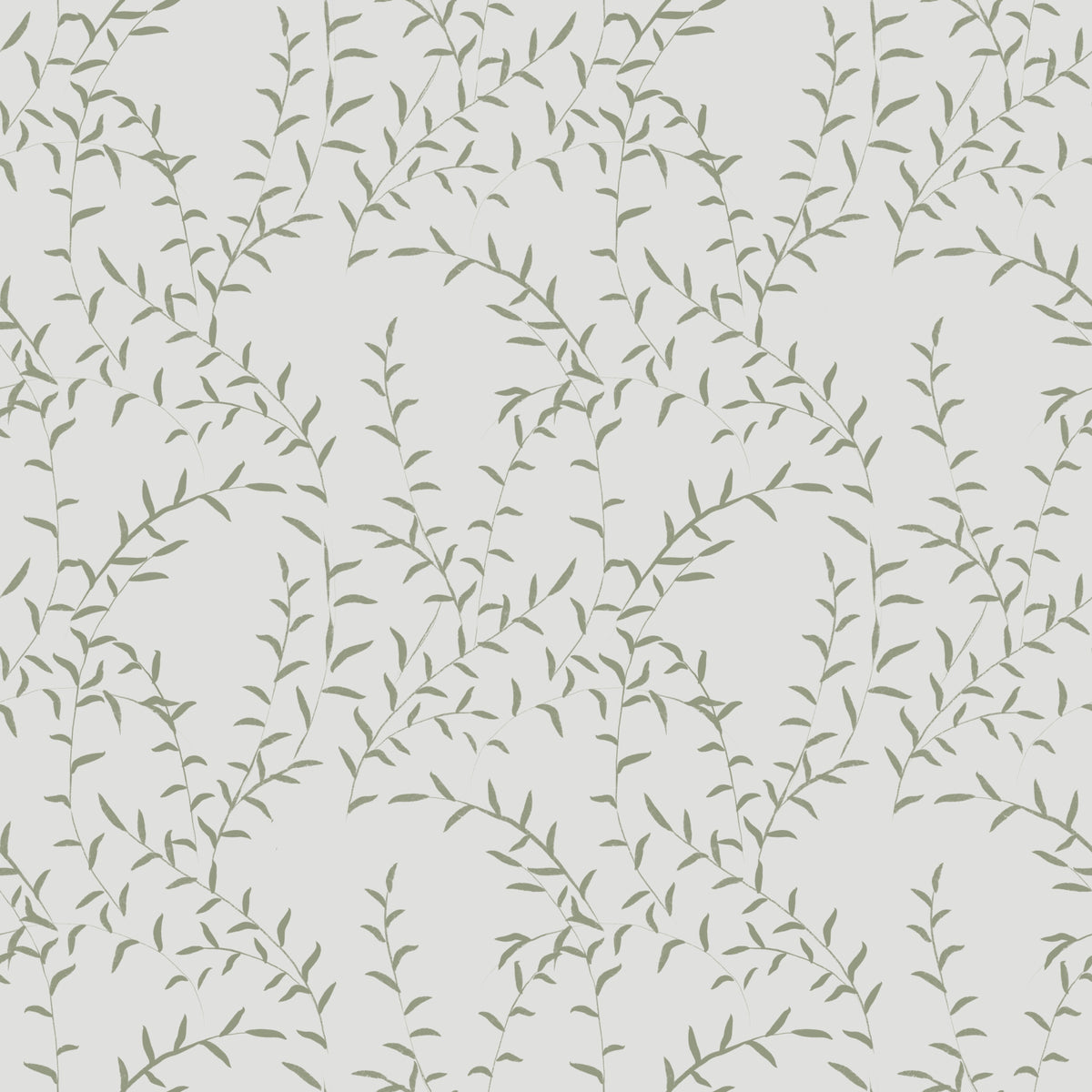 Minimalist Sage Leaf Trail Wallpaper⁠