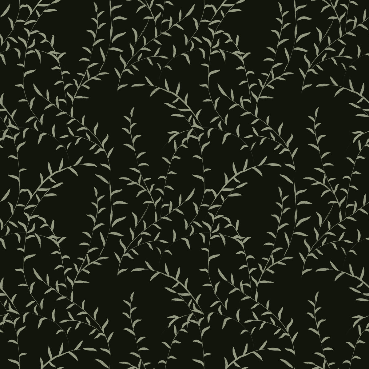 Minimalist Willow Branch Silhouette Wallpaper⁠
