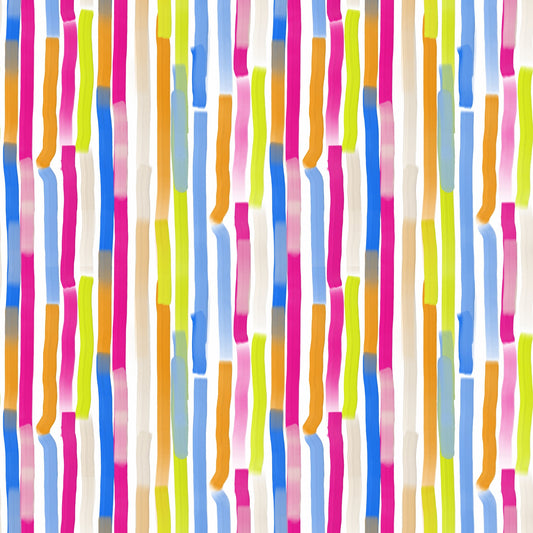 Vibrant Multicolored Vertical Brushstrokes Wallpaper⁠