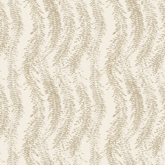 Beige Woven Leaf Trails Wallpaper⁠