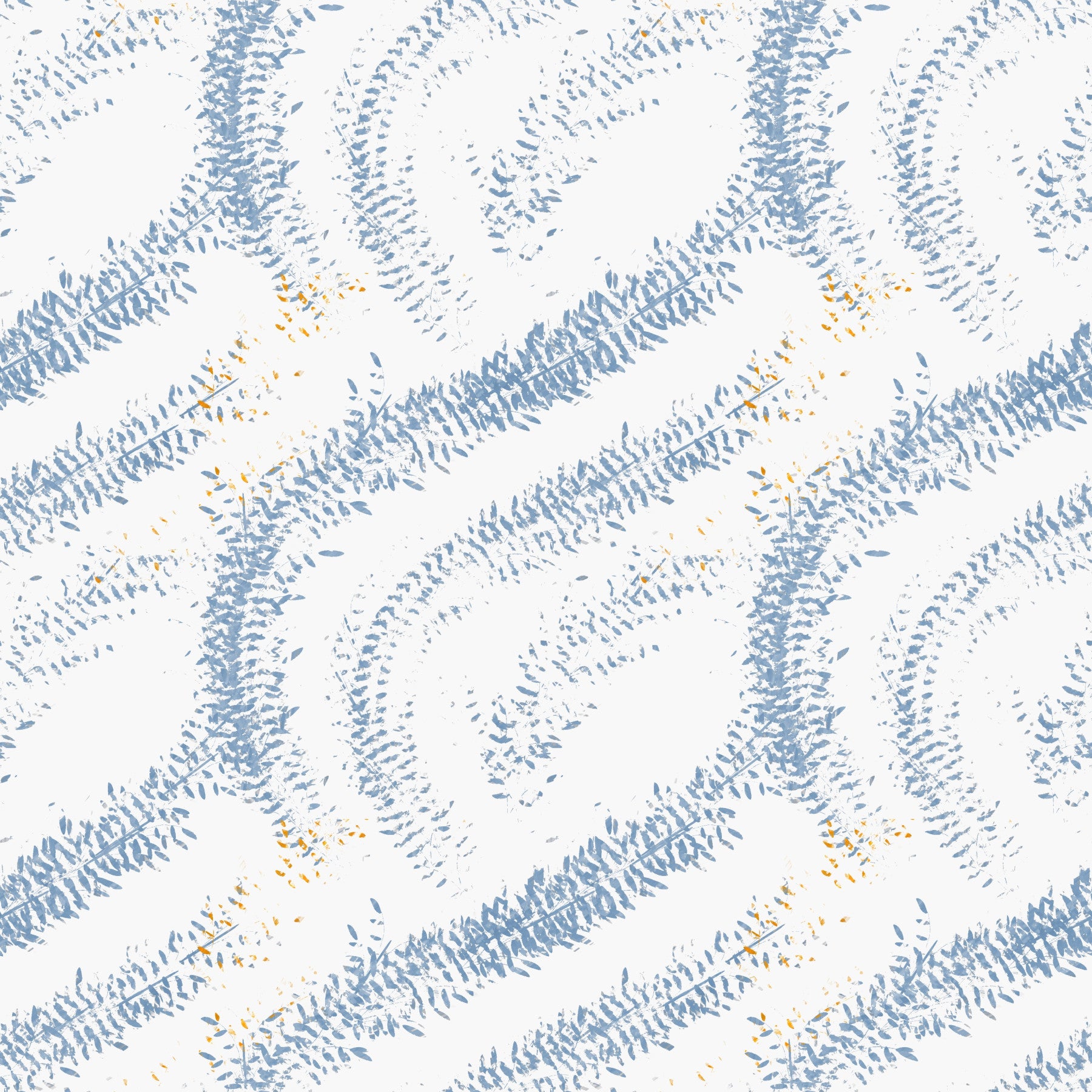 Indigo Wave Botanical Arches Wallpaper⁠
