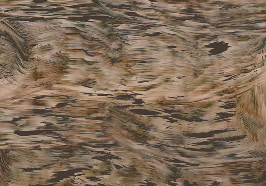 Earthy Tonal Brushstroke Motion Wall Mural