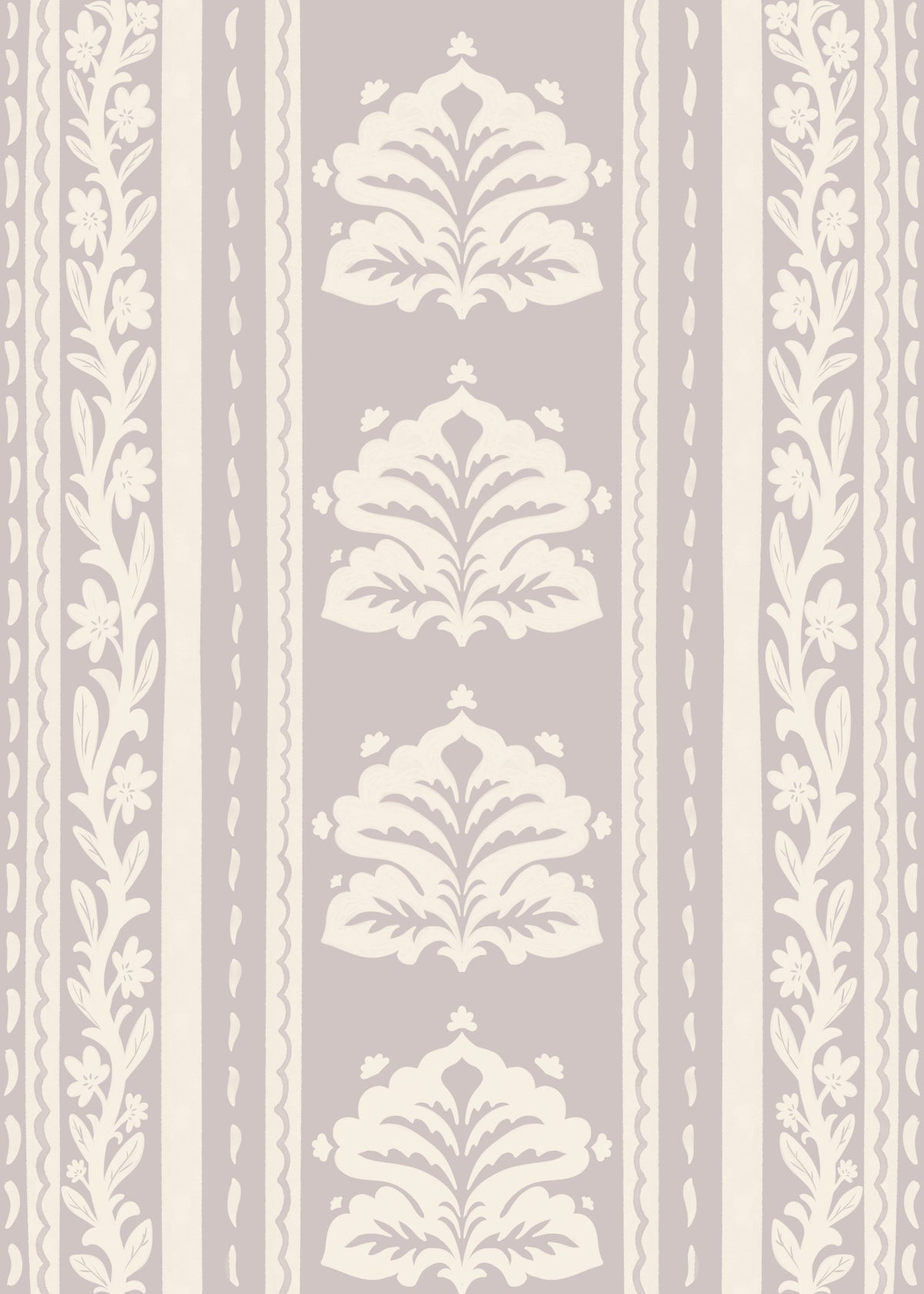 Vintage Chinoiserie Stripe Wallpaper⁠ in your room