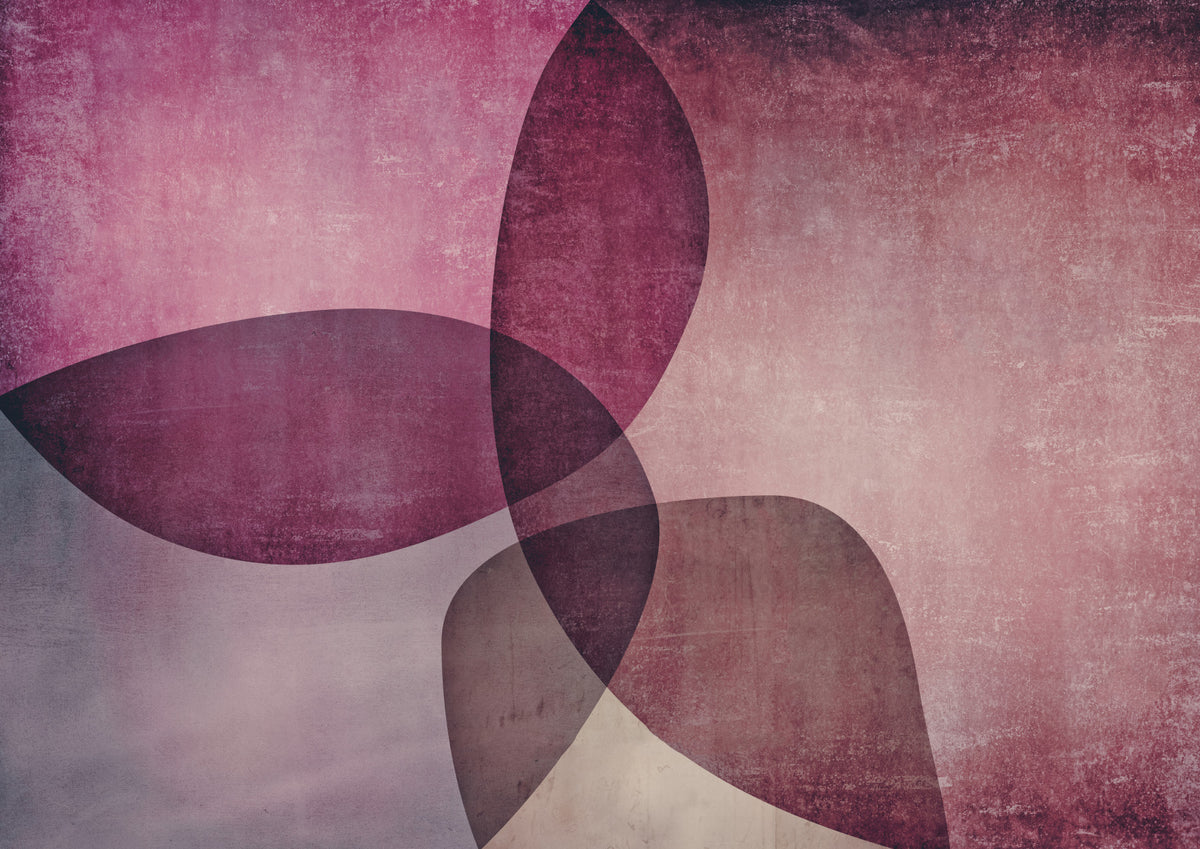 Organic Shapes Warm Tones Wall Mural in your room