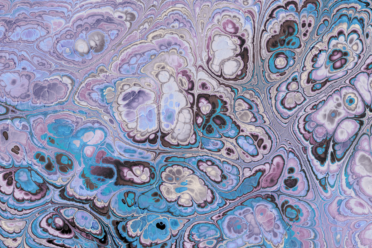 Lavender Ocean Abstract Marble Harmony in your room