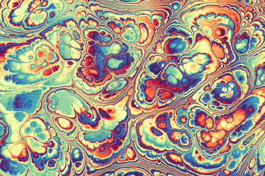 Vibrant Abstract Swirls Wall Mural