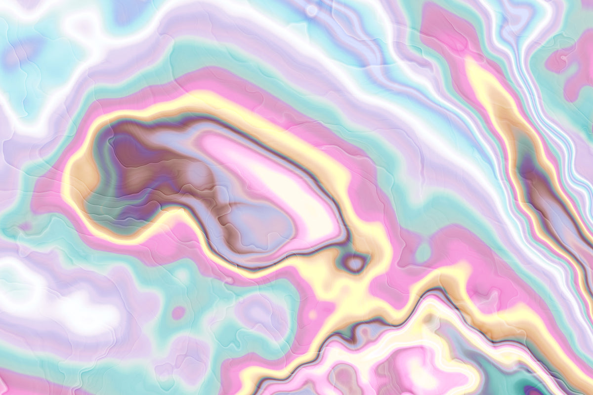 Pastel Swirl Pattern Marble Wall Mural in your room — zoomed