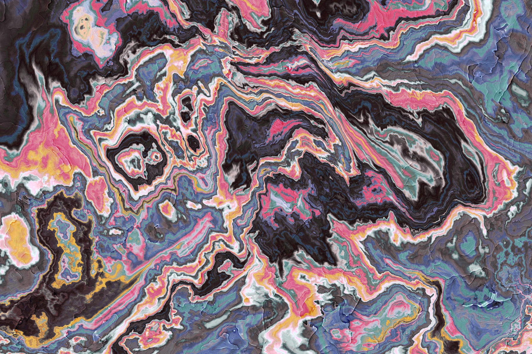 Vibrant Marble Flow Wall Mural