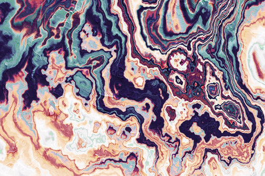 Marbled Fluidity Abstract Art Wall Mural