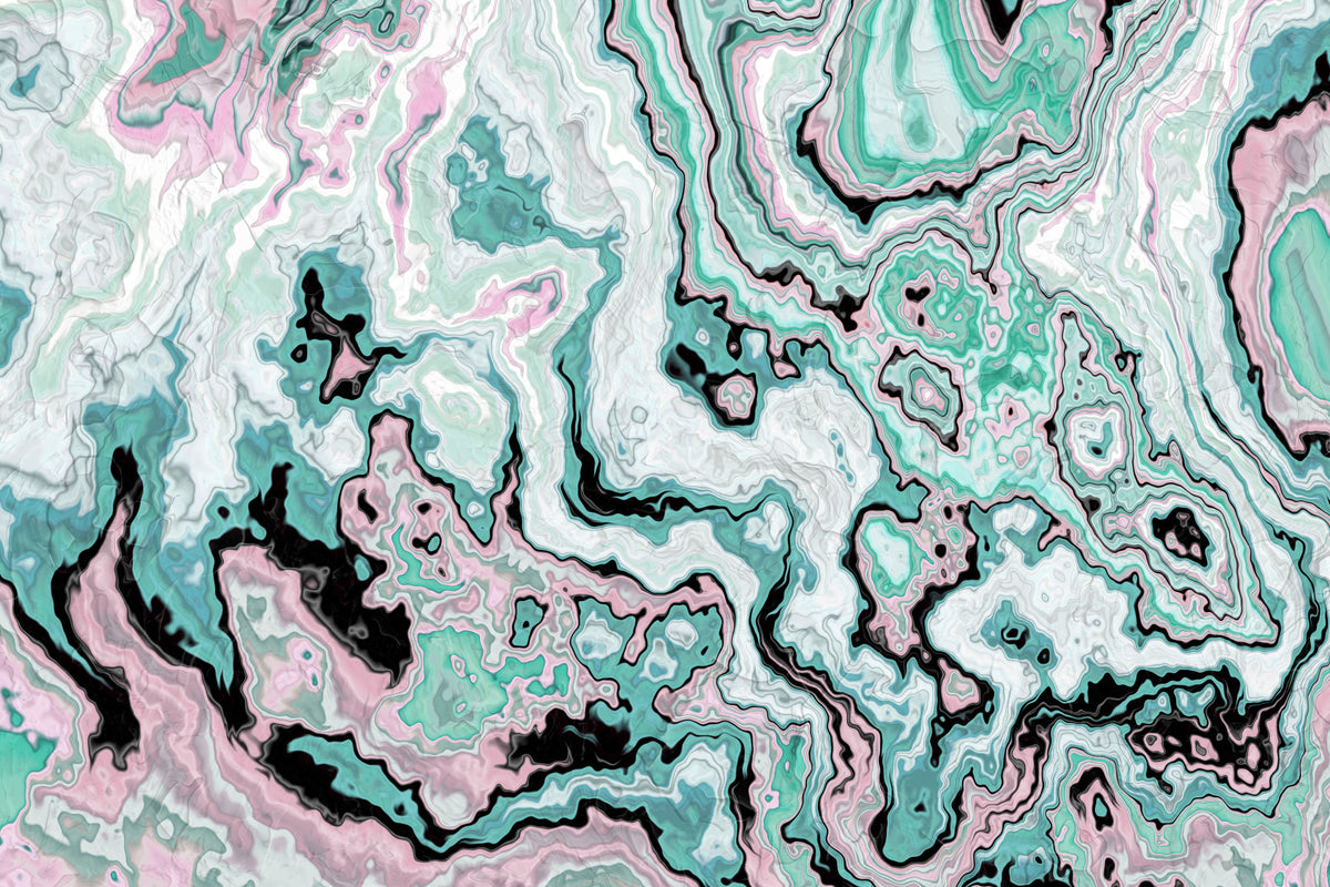 Pastel Marble Swirl Abstract Wall Mural in your room