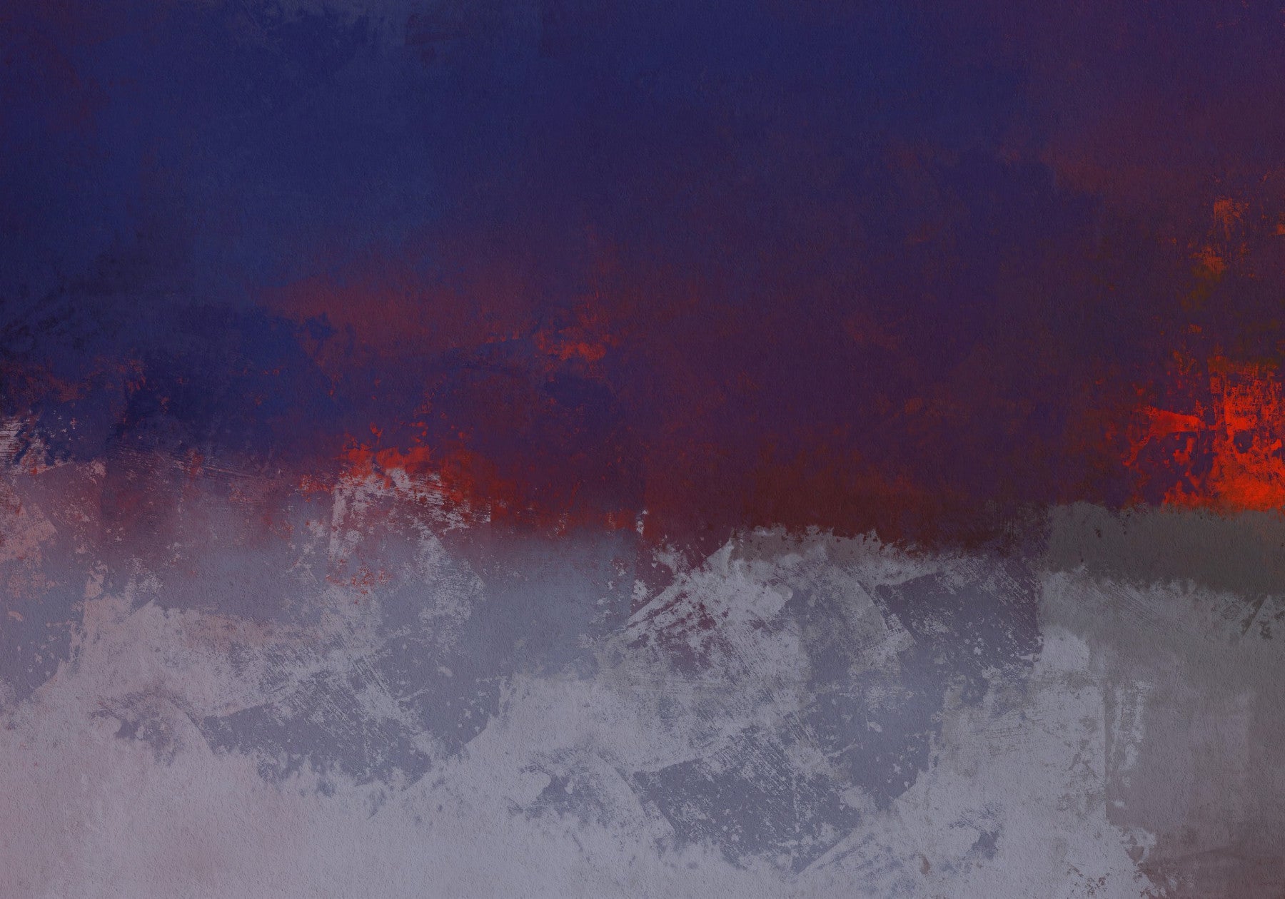 Textured Indigo and Ember Mural Wall Mural