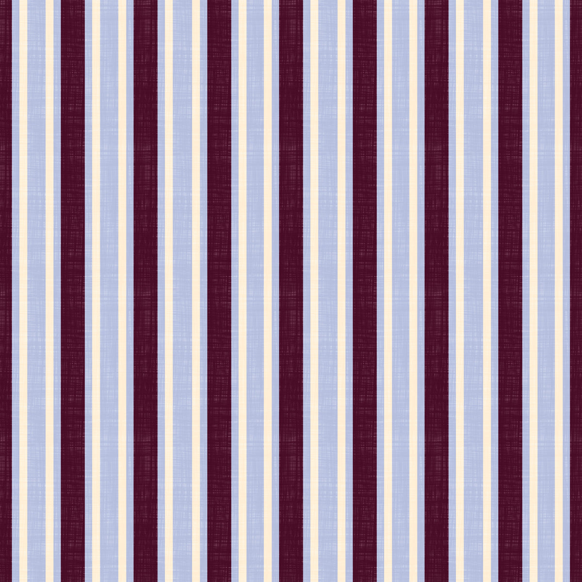 Ivy League Faux Linen Vertical Stripes - Burgundy Lilac And Cream Wallpaper⁠ in your room