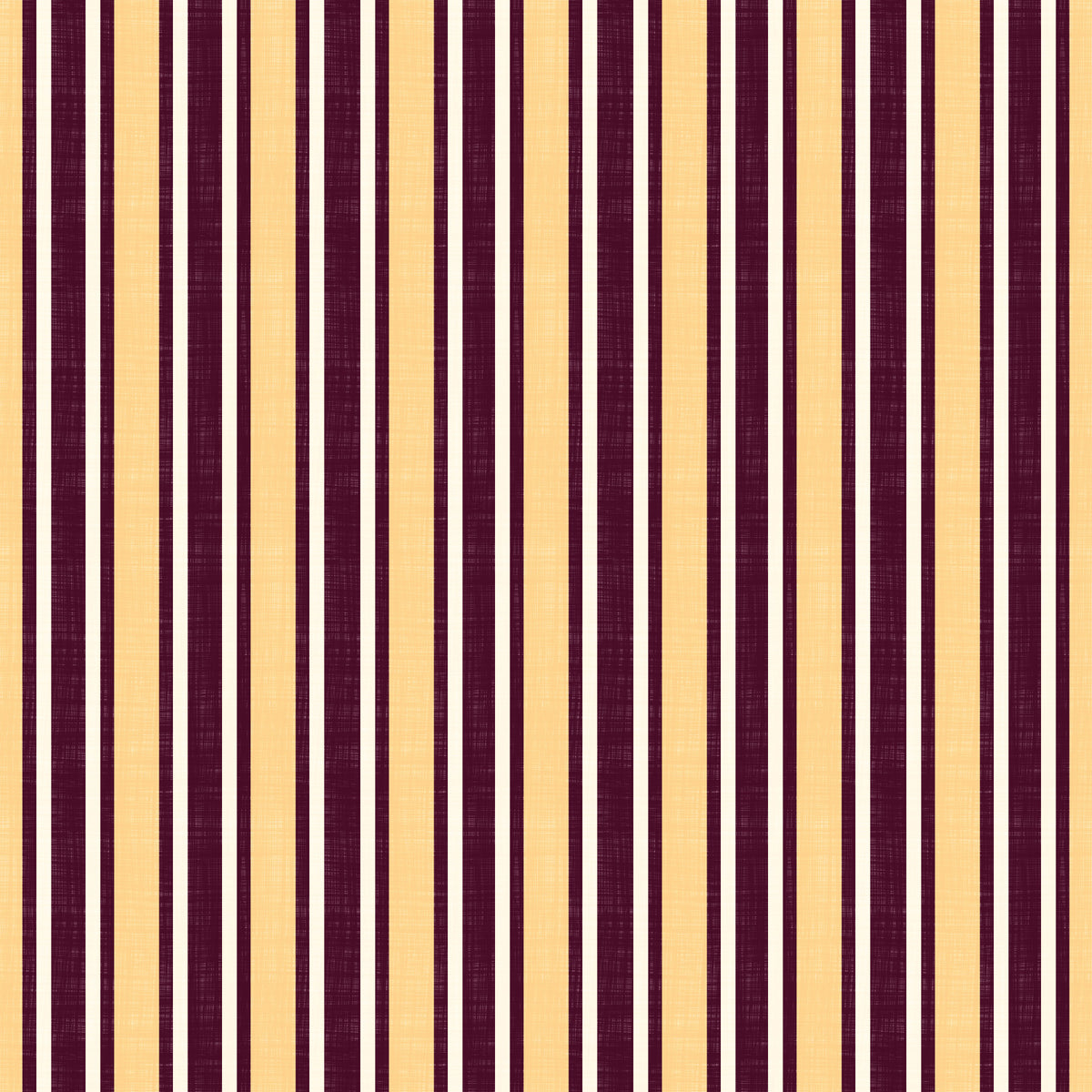 Ivy League Faux Linen Vertical Stripes - Butter Burgundy And Cream Wallpaper⁠ in your room