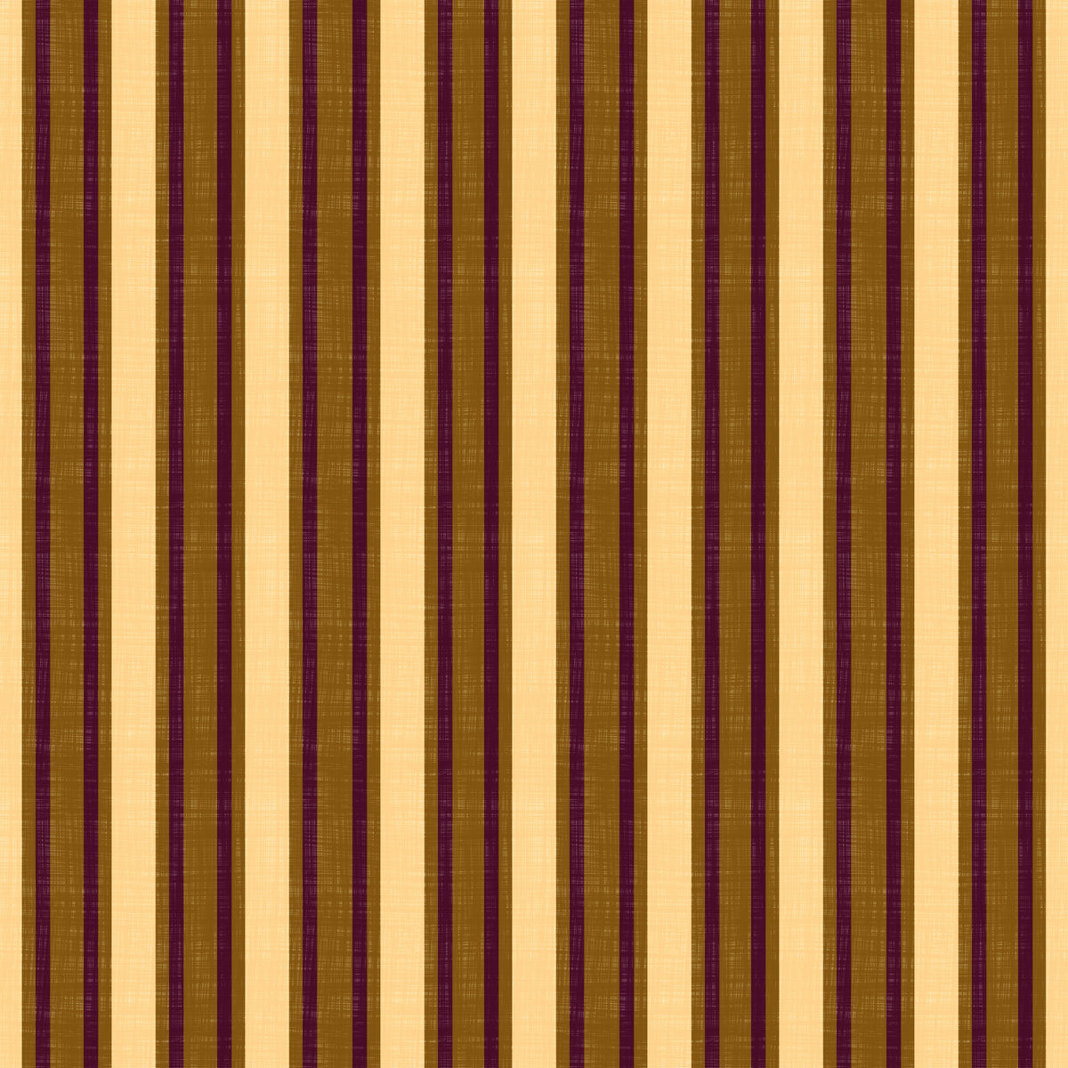 Ivy League Faux Linen Vertical Stripes - Butter Mustard And Burgundy Wallpaper⁠ in your room
