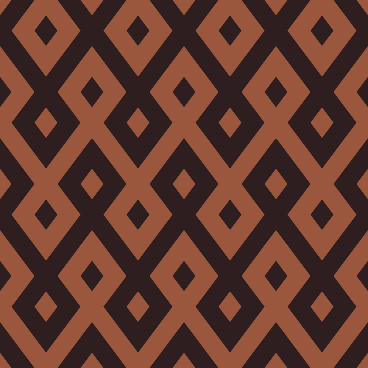 Interlocking Geometric Diamond Pattern Wallpaper⁠ in your room — zoomed