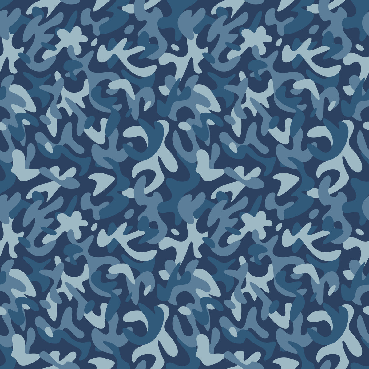 Midnight Navy Camo Pattern Wallpaper⁠ in your room
