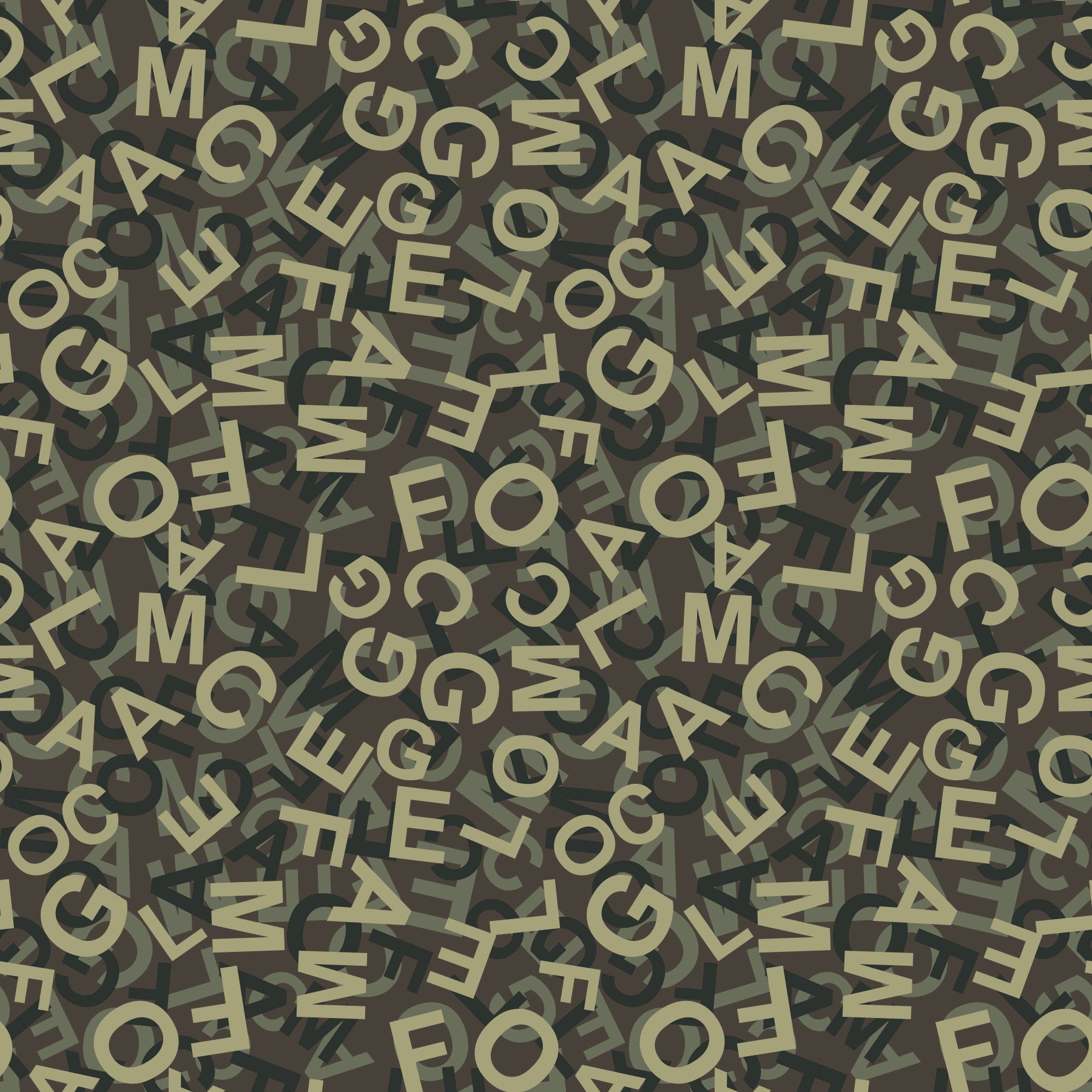 Abstract Alphabet Camouflage Wallpaper⁠