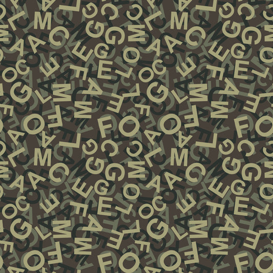 Abstract Alphabet Camouflage Wallpaper⁠