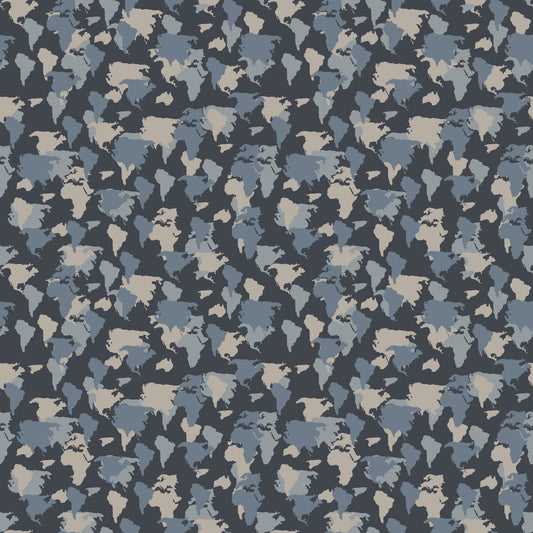 Modern Geographic Tonal Motif Wallpaper⁠
