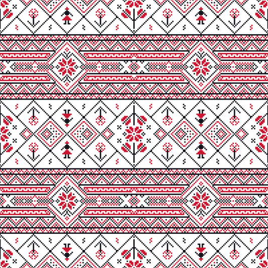 Minimalist Embroidered Folk Texture Wallpaper⁠