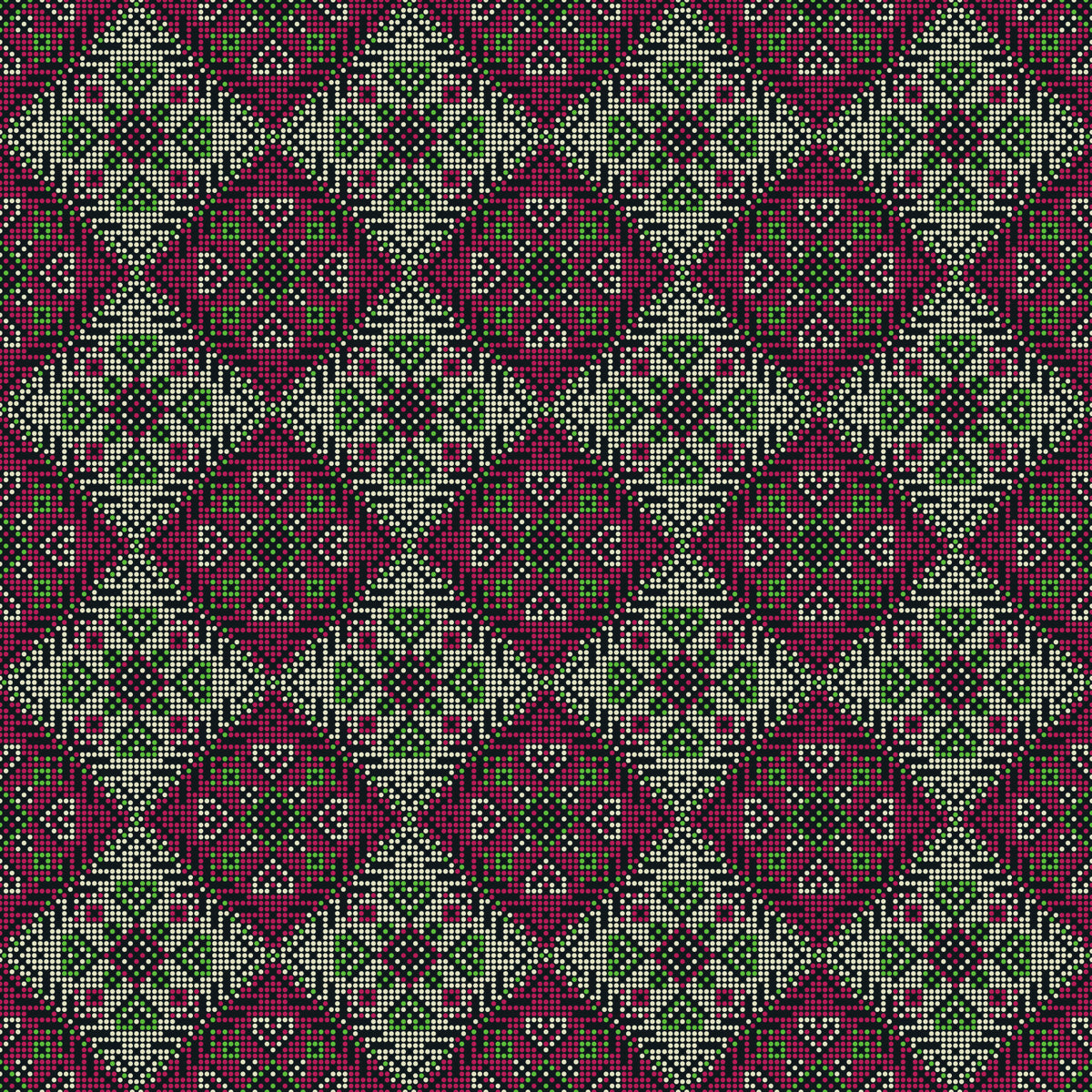 Heritage Folk Embroidery Motif Wallpaper⁠