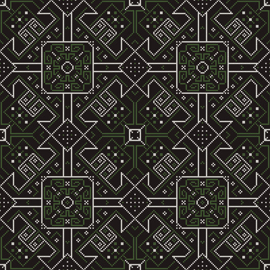 Folklore Stitched Geometry Wallpaper⁠