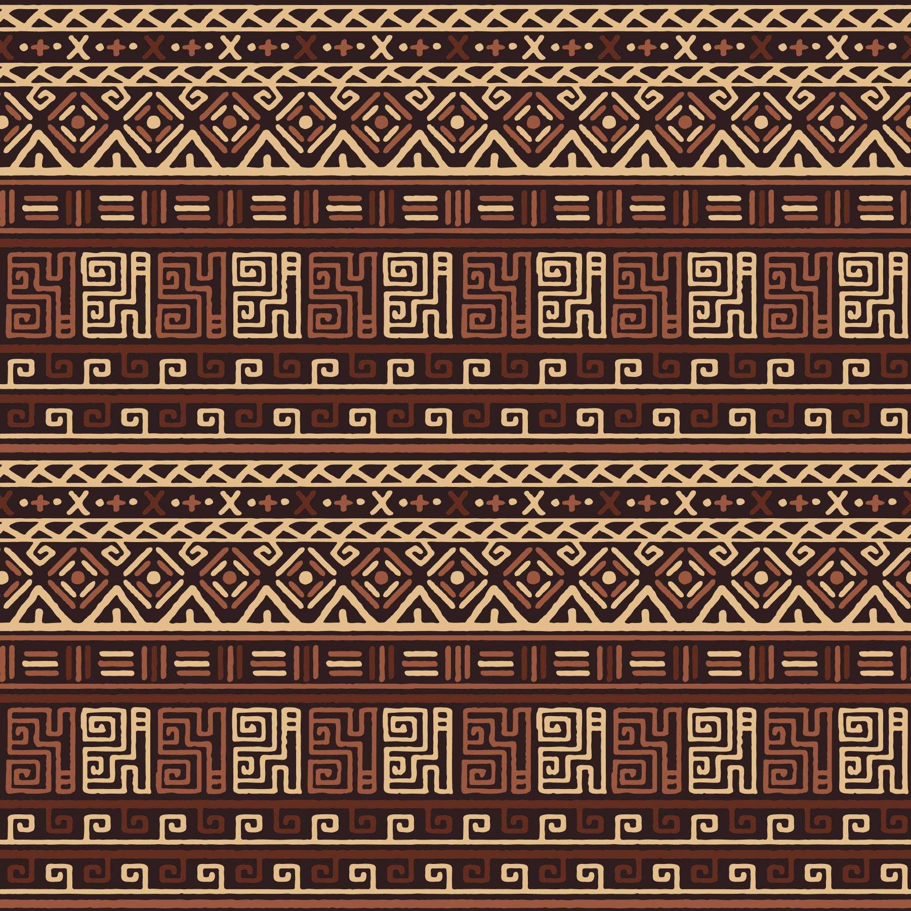 Earth Tone Tribal Stripe Wallpaper⁠