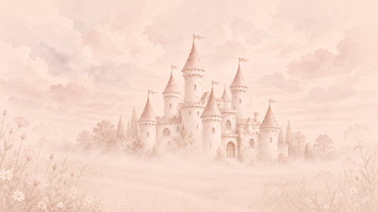Castle Dreams – Faded Rose Wall Mural Wall Mural
