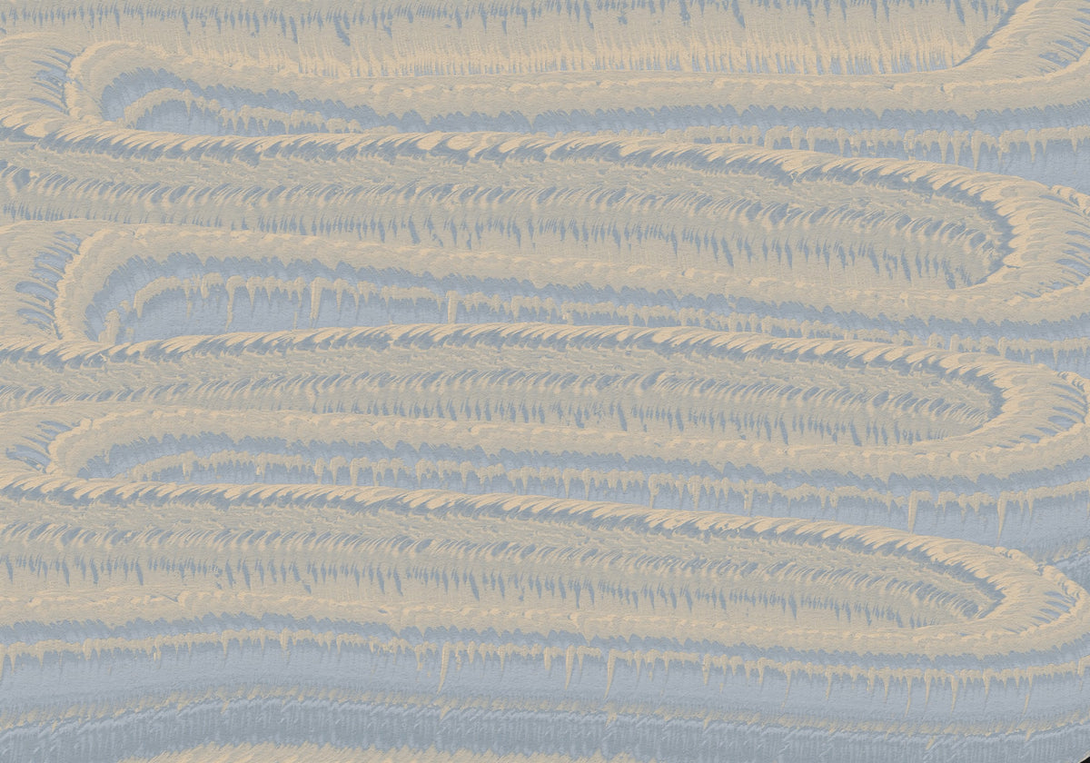 Serene Linear Waves Texture Wall Mural in your room