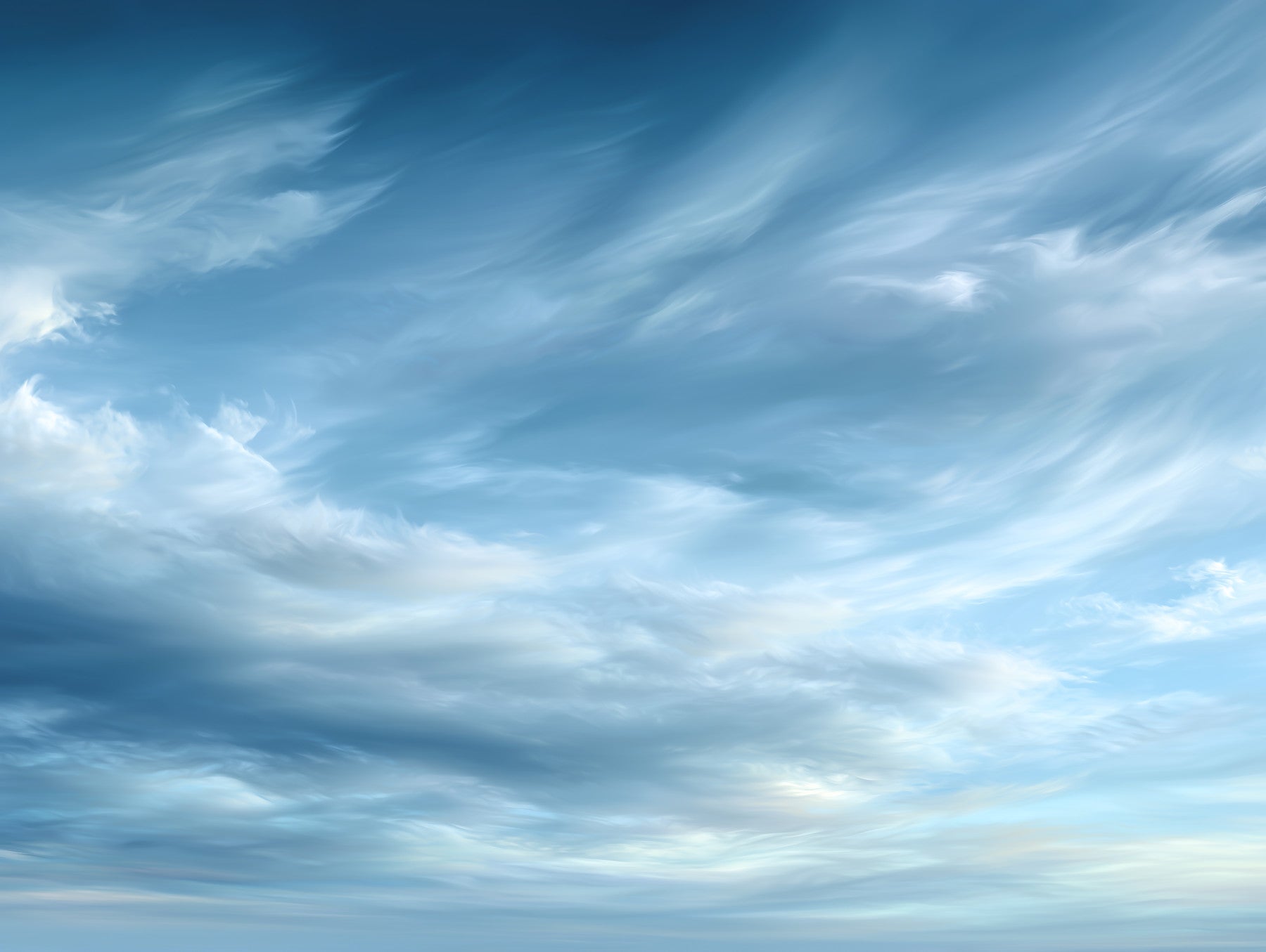 Abstract Clouds Wispy Sky Motion Wall Mural