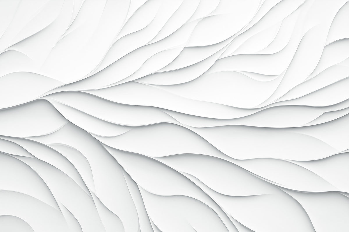 Minimalist Layered Paper Curves Wall Mural in your room