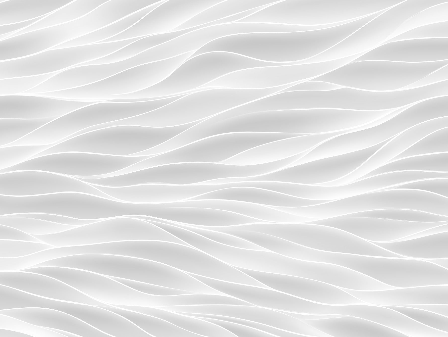 Textured White Wave Artistry Wall Mural