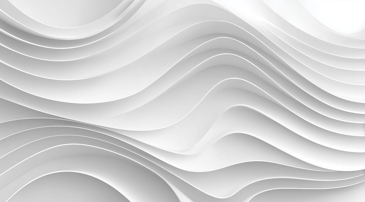 Abstract White Architectural Layers Wall Mural in your room