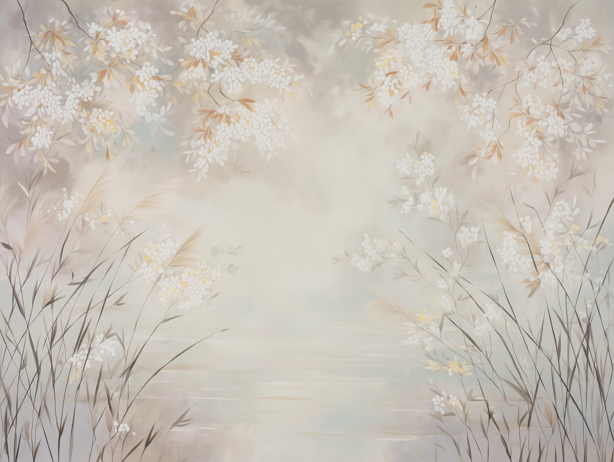 Minimalist Garden Drift Mural Wall Mural in your room — zoomed