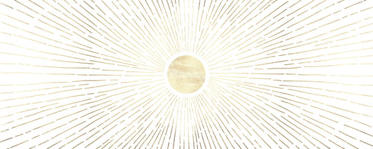 Radiant Golden Burst Wall Mural