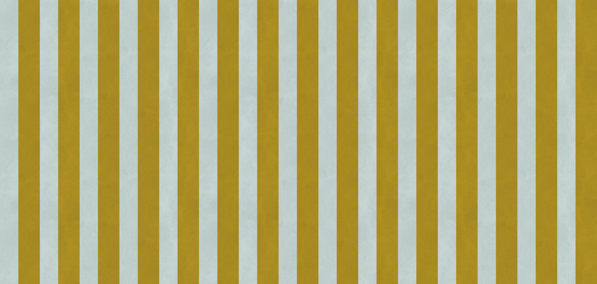 Ochre and Sage Vertical Stripe Wall Mural in your room — zoomed