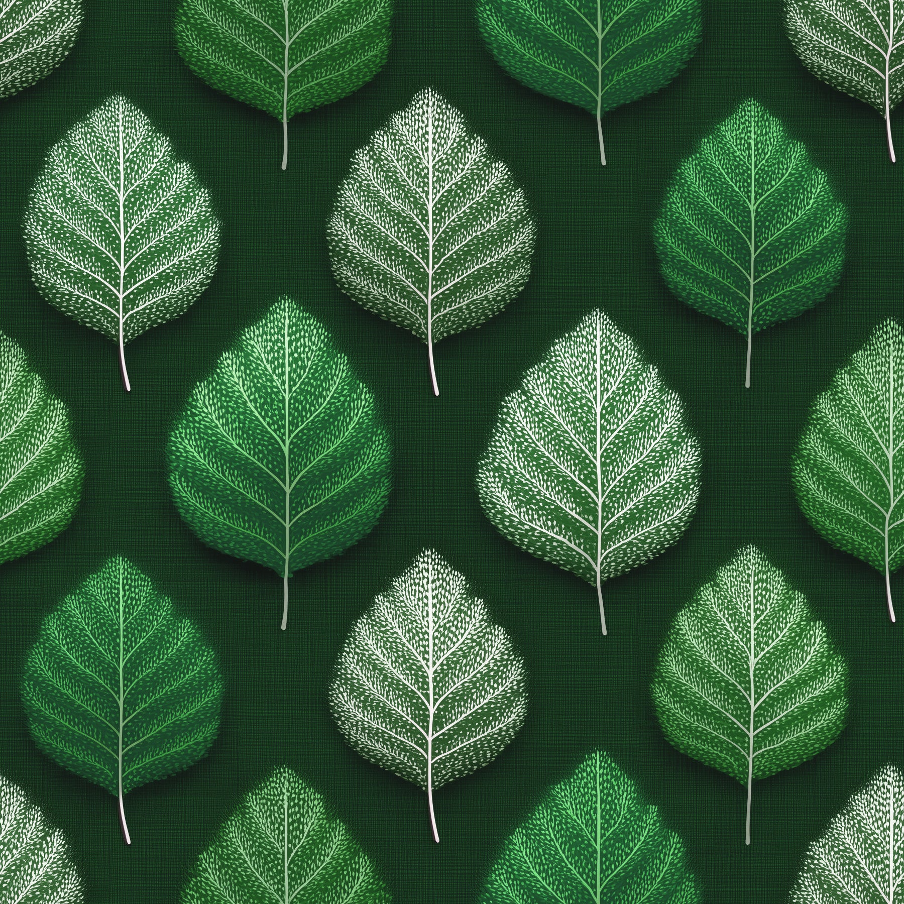 Minimalist Leaf Grid Design Wallpaper⁠