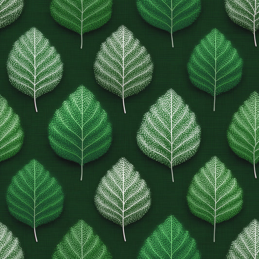 Minimalist Leaf Grid Design Wallpaper⁠