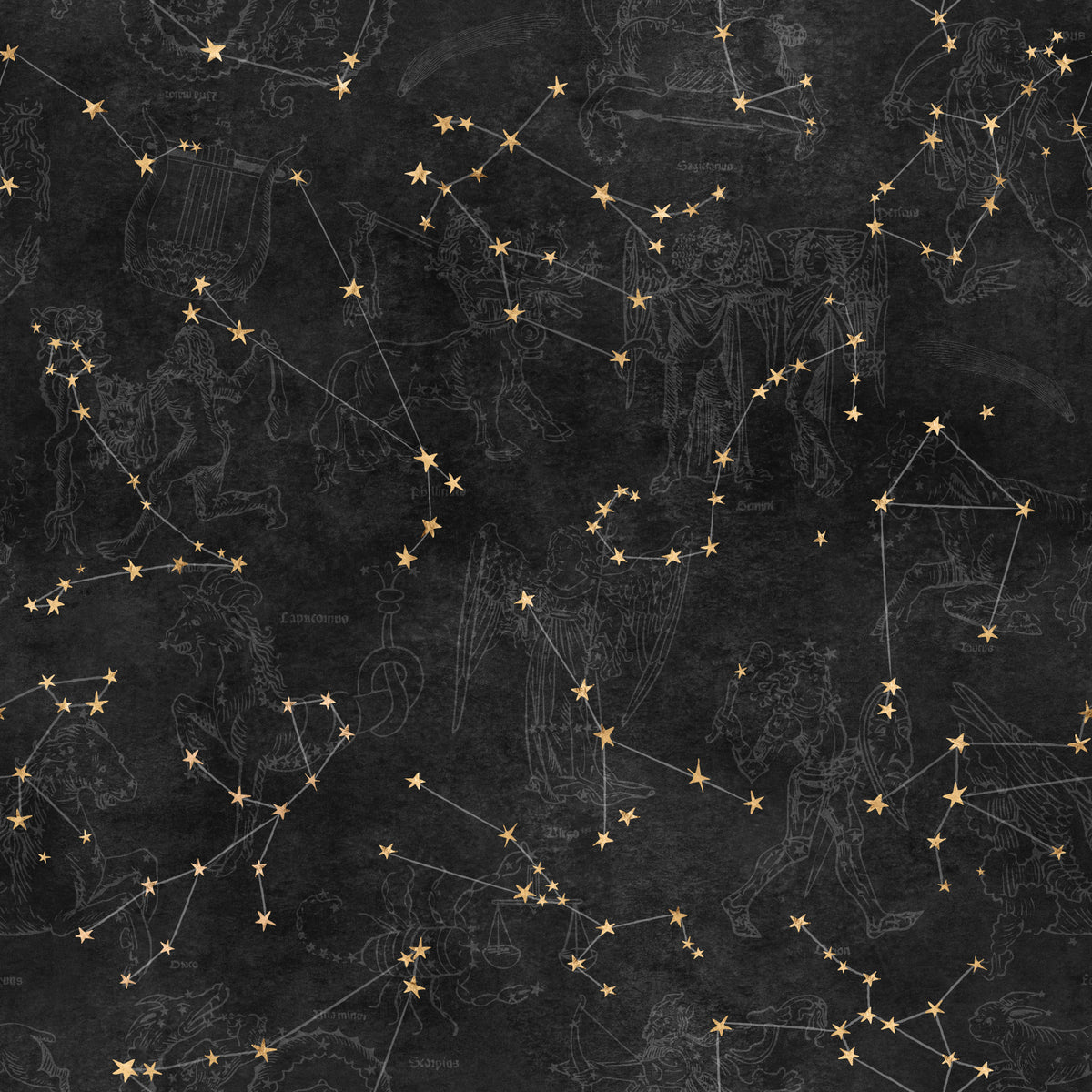 Eternal Star Atlas - Charcoal Wallpaper⁠ in your room — zoomed