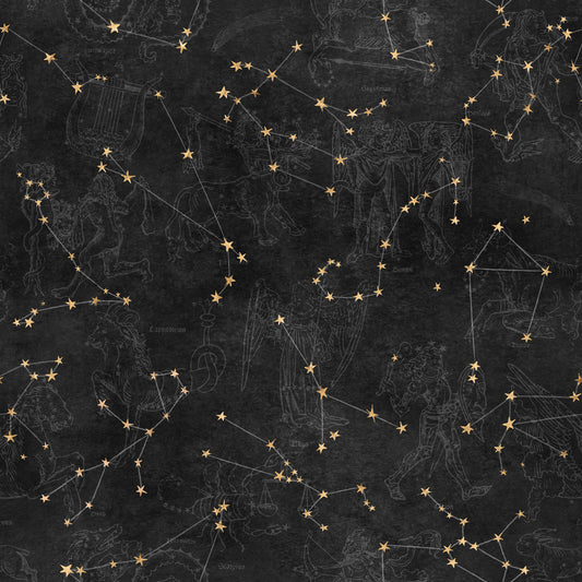 Eternal Star Atlas - Charcoal Wallpaper⁠