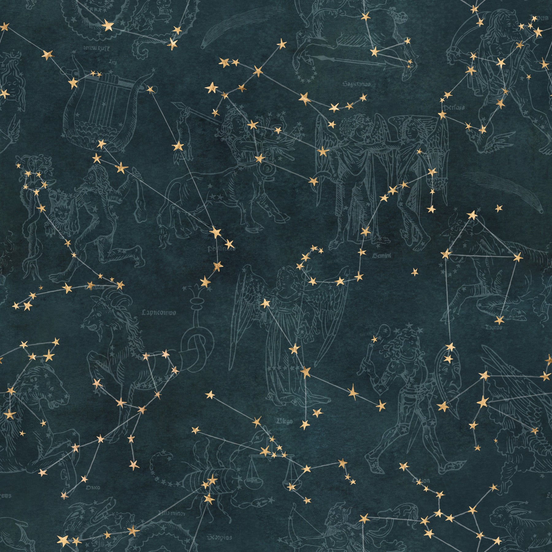 Eternal Star Atlas - Petrol Wallpaper⁠