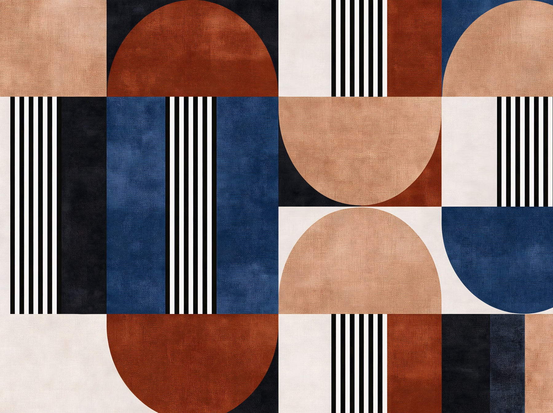 Modern Geometric Mosaic Wall Mural