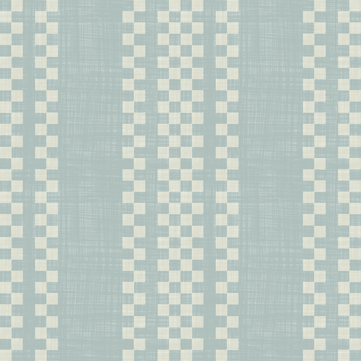 Ticking Checker Stripes - Watery Canvas Wallpaper⁠ in your room
