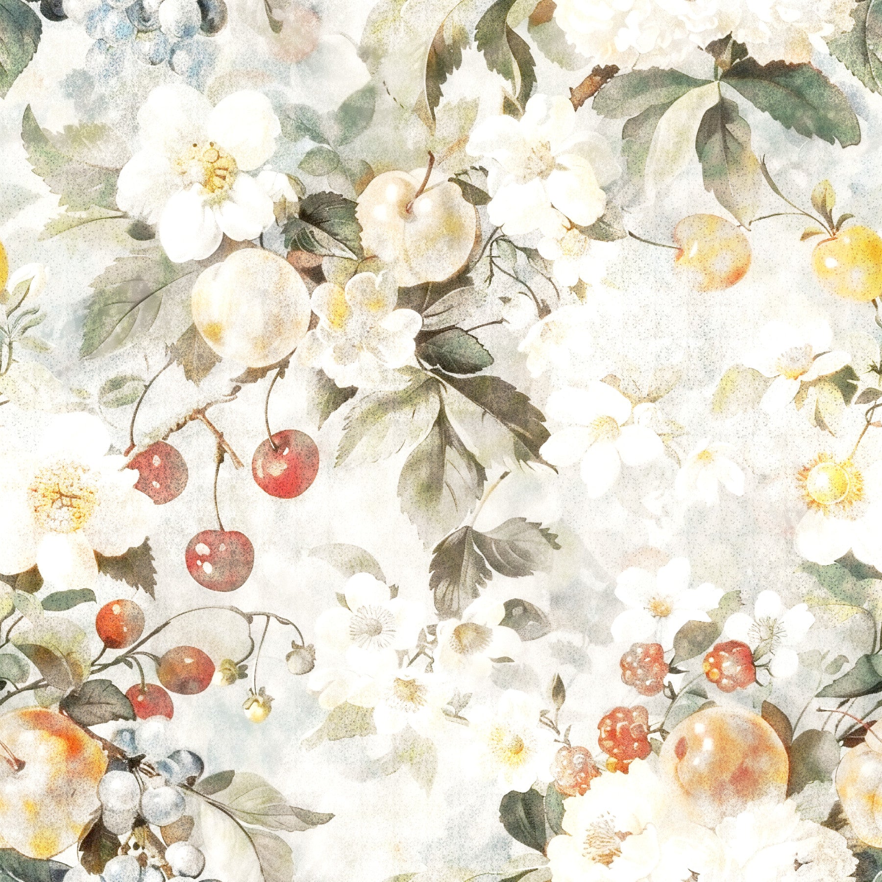 Rustic Orchard Botanical Harvest Wallpaper⁠