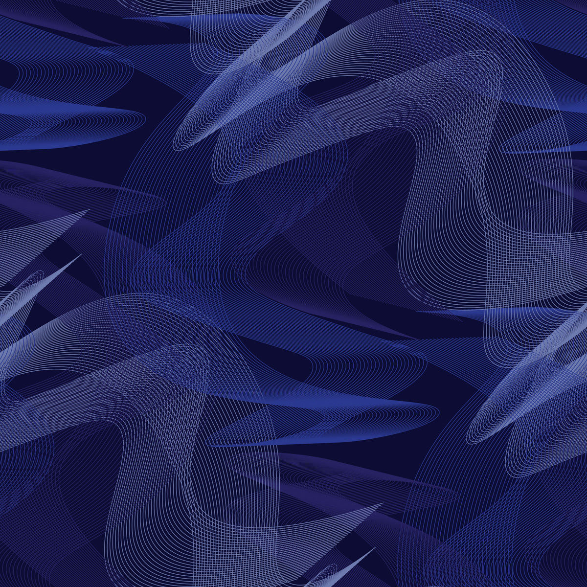 Navy Geometric Rhythmic Arcs Wallpaper⁠ in your room — zoomed