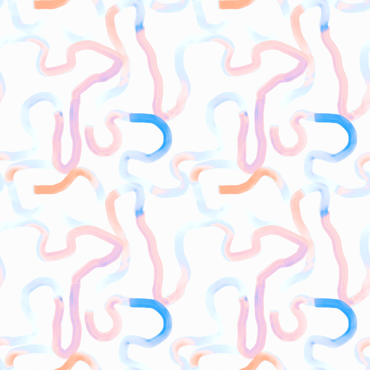 Soft Pastel Ribbon Swirls Wallpaper⁠ in your room